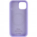 Фото Чохол Silicone Case Full Protective (AA) with Magnetic Safe на Apple iPhone 15 (6.1") (Бузковий / Dasheen) в маназині vchehle.ua