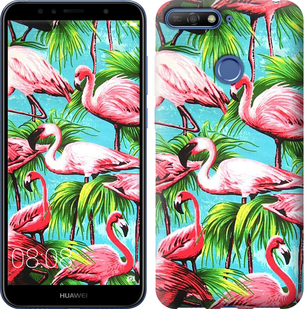 

Чехол Tropical background для Huawei Y6 Prime 2018 669898