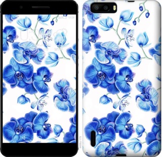 

Чехол Голубые орхидеи для Huawei Honor 6 Plus 725260