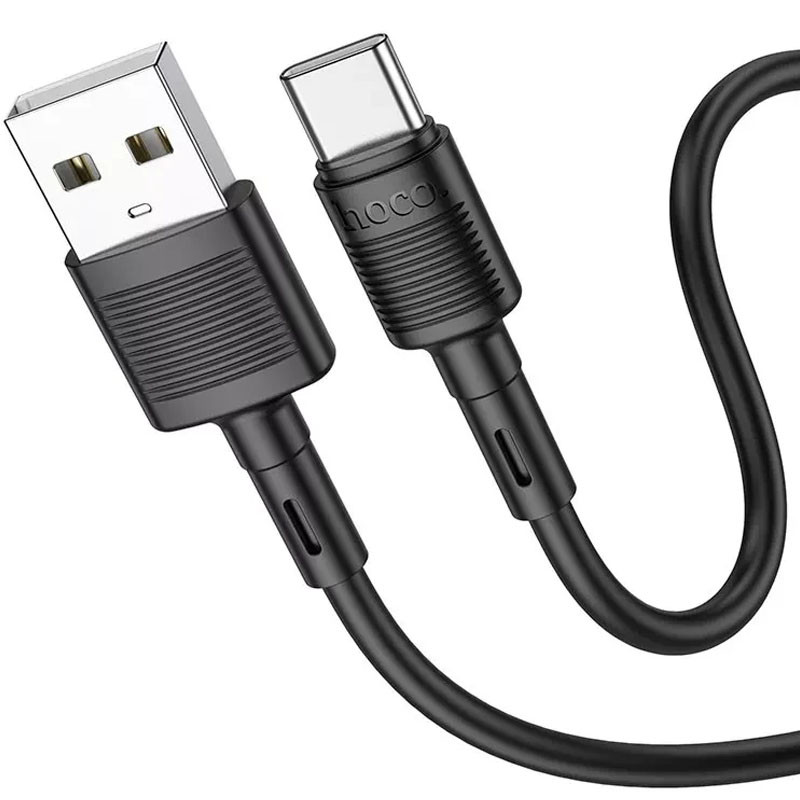 Фото Дата кабель Hoco X83 Victory USB to Type-C (1m) (Black) на vchehle.ua