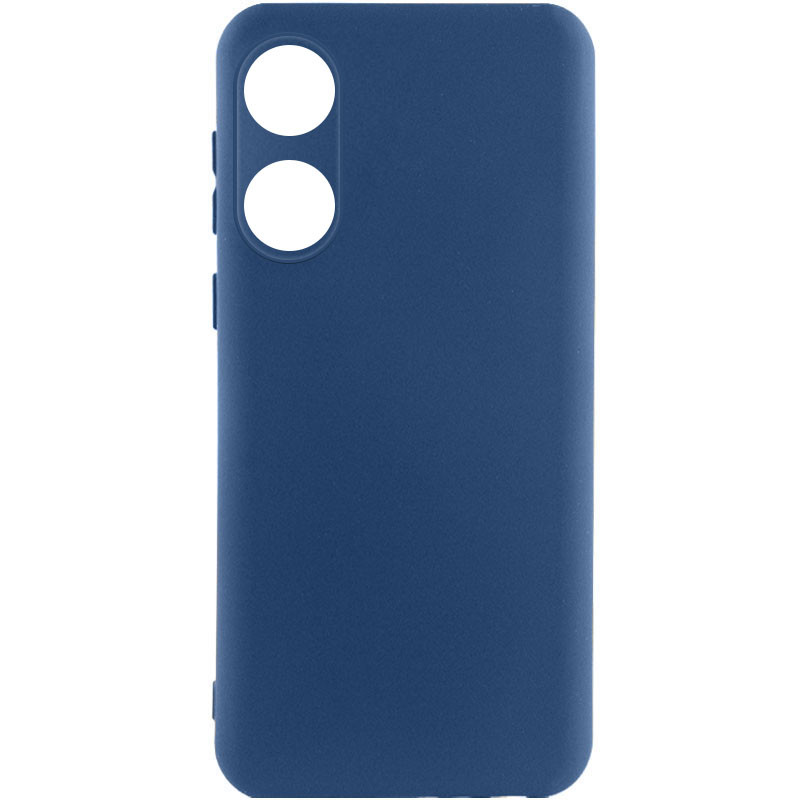 Чохол Silicone Cover Lakshmi Full Camera (A) на Oppo A78 4G (Синій / Navy Blue)