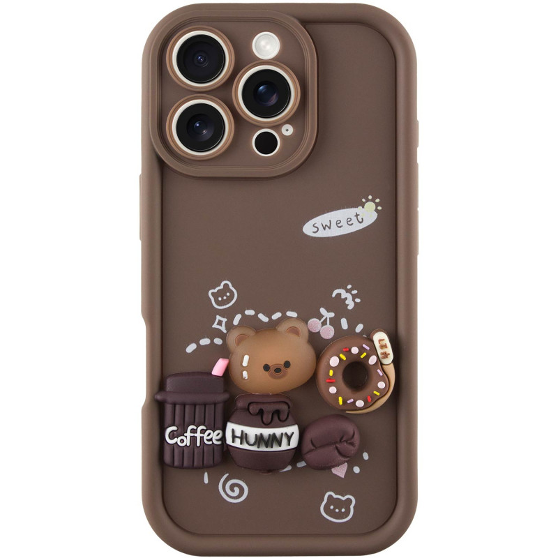 Чехол TPU Toys Case для Apple iPhone 16 Pro Max (6.9") (Brown / Sweet)