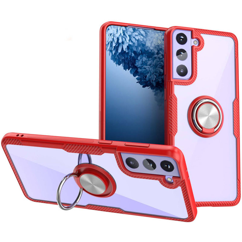 TPU+PC чехол Deen CrystalRing for Magnet (opp) для Samsung Galaxy S21+