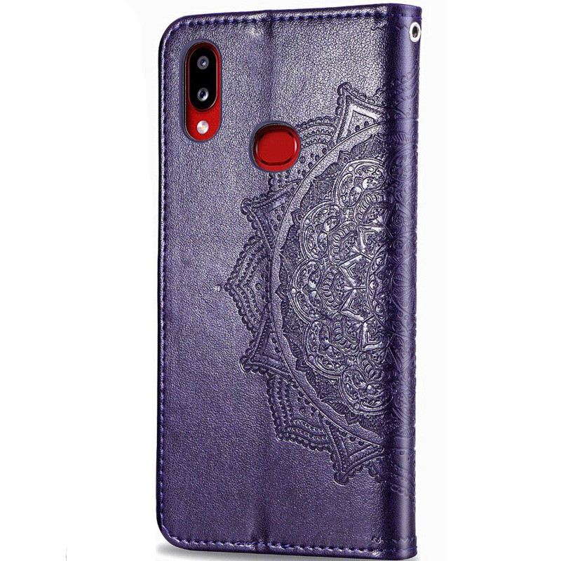 Фото Кожаный чехол-книжка Art Case с визитницей для Samsung Galaxy A10s (Фиолетовый) на vchehle.ua