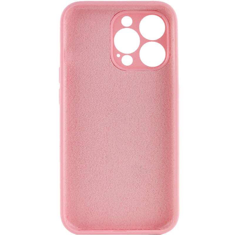 Фото Чехол Silicone Case Full Camera Protective (AA) NO LOGO для Apple iPhone 14 Pro (6.1") (Розовый / Light pink) на vchehle.ua