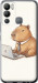 Чехол Funny Capybara CEO Working для Infinix Hot 12i