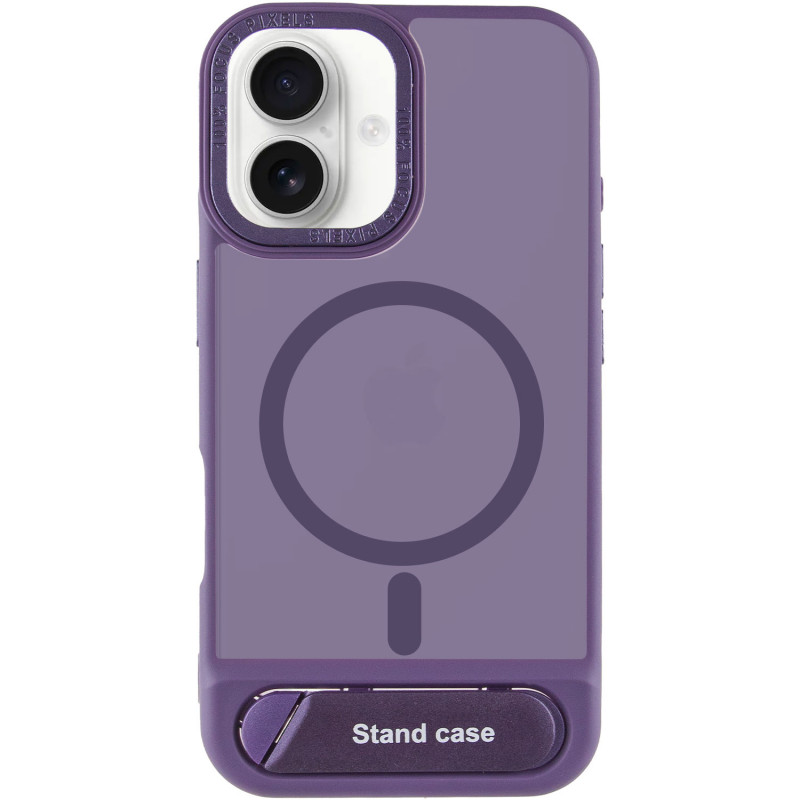 Фото TPU+PC чехол Stand case для Apple iPhone 16 (6.1") (Purple) на vchehle.ua