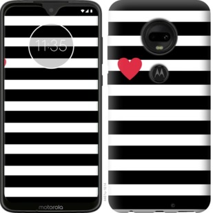 

Чехол Черно-белые полосы для Motorola Moto G7 Plus 752131