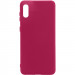 Уценка Чехол Silicone Cover Full without Logo (A) для Samsung Galaxy A02 (Дефект упаковки / Бордовый / Marsala)