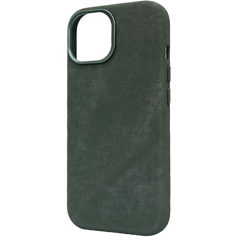 Фото Чехол Denim with Magnetic safe для Apple iPhone 14 Pro Max (6.7") (Pine needle) на vchehle.ua