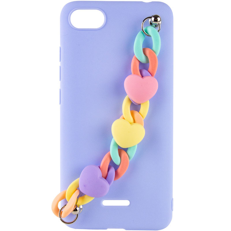 

Чохол Chained Heart з підвісним ланцюжком на Xiaomi Redmi 6A (Lilac Blue) 1211709