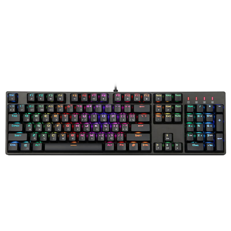 Фото Ігрова клавіатура 1stPlayer DK5.0 RGB Outemu Red USB (DK5.0-RD) (Black) на vchehle.ua