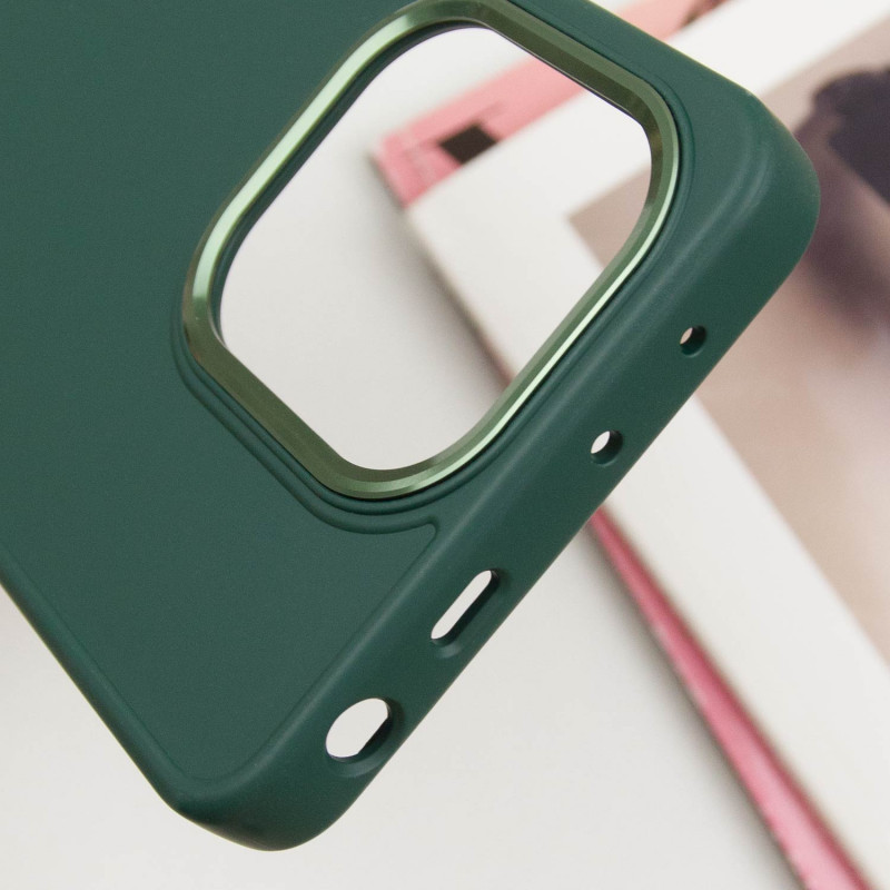 Замовити TPU чохол Bonbon Metal Style на Xiaomi Redmi Note 13 Pro 4G / Poco M6 Pro 4G (Зелений / Army green) на vchehle.ua