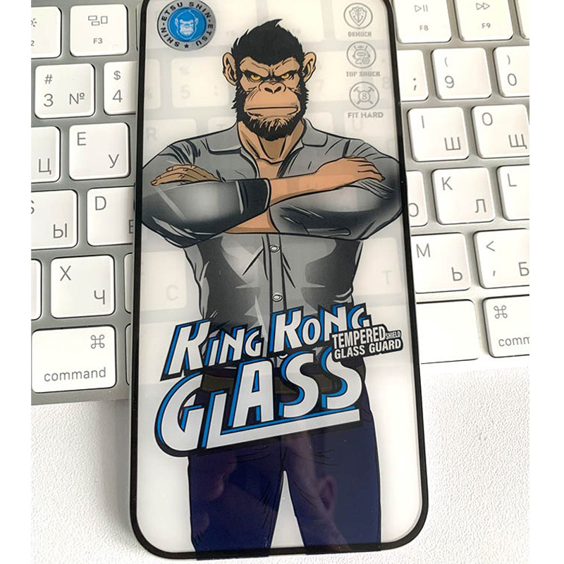 Фото Защитное 2.5D стекло King Kong HD для Apple iPhone 17 Pro Max (6.9") (Черный) в магазине vchehle.ua