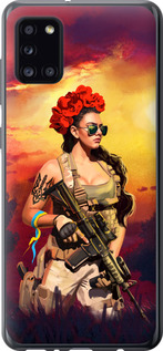 Чехол Украинка с оружием для Samsung Galaxy A31 A315F