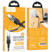 Купить Дата кабель Hoco U129 Spirit Transparent Type-C to Type-C 60W (1.2m) (Black) на vchehle.ua