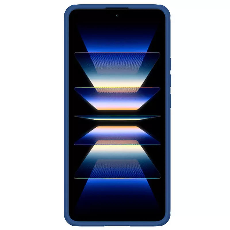 Фото Карбоновая накладка Nillkin Camshield (шторка на камеру) для Xiaomi Redmi K60 / K60 Pro (Синий / Blue) на vchehle.ua