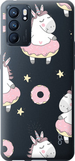 

Чехол Единорожки для Oppo Reno6 5G 1624792