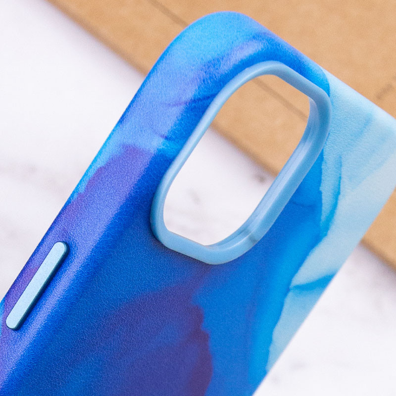Купить Кожаный чехол Figura Series Case with Magnetic safe для Apple iPhone 13 Pro (6.1") (Blue) на vchehle.ua