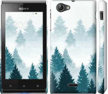 

Чохол Акварельні Ялинки на Sony Xperia J ST26i 862644
