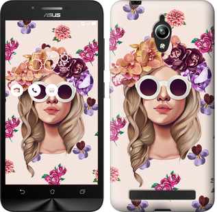 

Чехол Девушка с цветами v2 для Asus Zenfone Go ZC500TG 190476