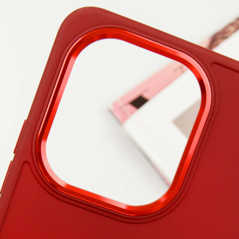 Фото TPU чехол Bonbon Metal Style для Xiaomi Redmi Note 13 4G (Красный / Red) в магазине vchehle.ua