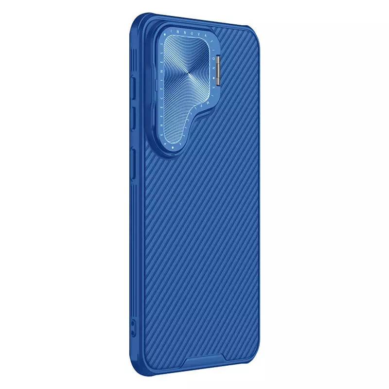 Фото Карбоновая накладка Nillkin Camshield Prop для Samsung Galaxy S24+ (Blue) на vchehle.ua