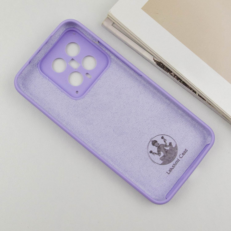 Чохол Silicone Cover Lakshmi Full Camera (AA) на Xiaomi 14 (Бузковий / Dasheen) в магазині vchehle.ua