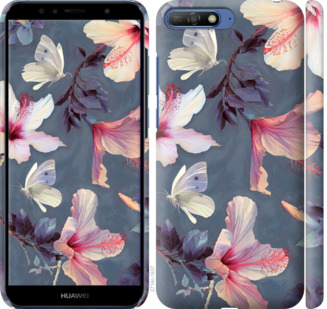 

Чехол Нарисованные цветы для Huawei Honor 9 778171