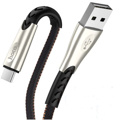 

Дата кабель Hoco U48 USB to Type-C (2.4A) (1.2m) (Чорний) 666374