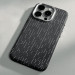 Фото Пластиковая накладка Kevlar with Magnetic Safe для Apple iPhone 15 Pro Max (6.7") (White line) в магазине vchehle.ua