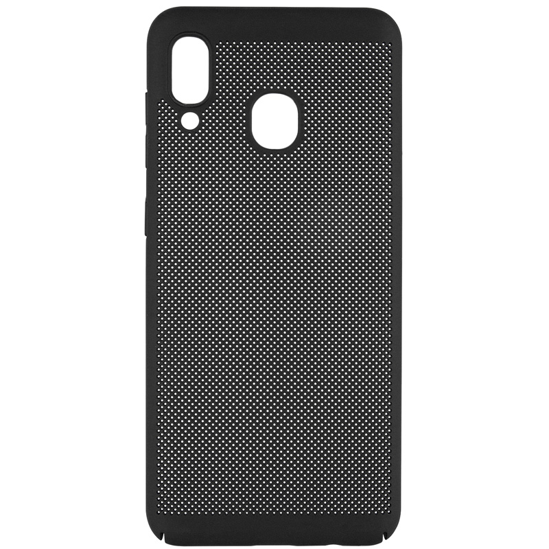 

Ультратонкий дышащий чехол Grid case для Samsung Galaxy A20 A205F (Черный) 707740