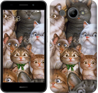 

Чехол коты для Huawei Y3 (2017) 476628