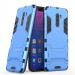 Ударопрочный чехол-подставка Transformer для Xiaomi Pocophone F1 с мощной защитой корпуса (Синий / Navy)