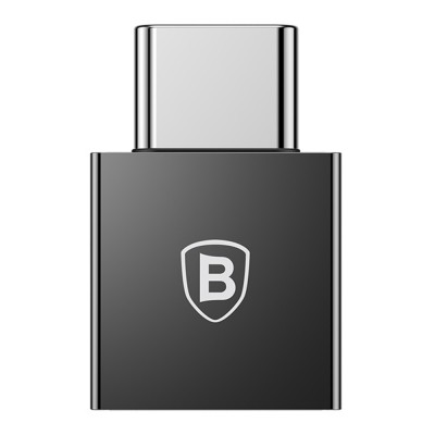 

Перехідник Baseus Exquisite Type-C Male to USB Female (CATJQ-B) (Чорний) 666404