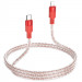 Дата кабель Hoco X99 Crystal Junction PD 27W Type-C to Lightning (1m) (Red) в магазине vchehle.ua