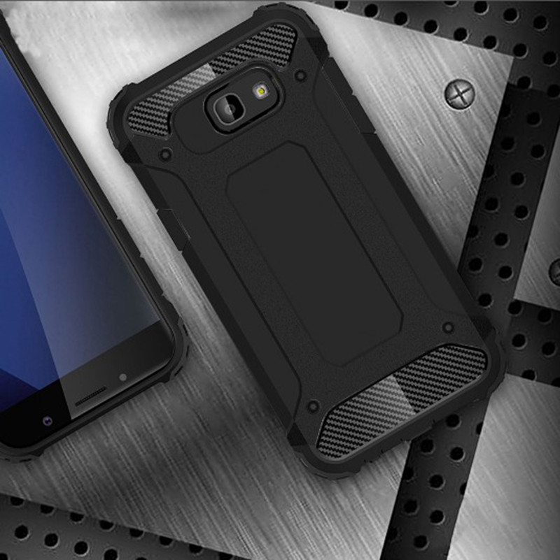 Фото Бронированный противоударный TPU+PC чехол Immortal для Samsung A520 Galaxy A5 (2017) (Черный) в магазине vchehle.ua