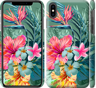 

Чохол Тропічні квіти v1 на iPhone XS Max 844759