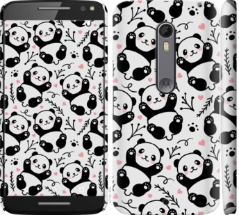 Чехол Панды для Motorola Moto X Style