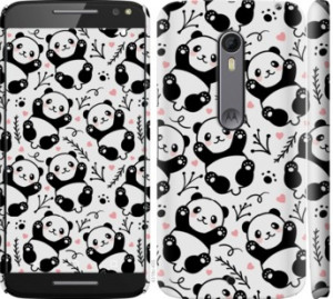 Чехол Панды для Motorola Moto X Style