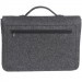 Повстяний портфель Gmakin (GS16) для Macbook Air / Pro 13 / 13,3 на пластикових застібках (Чорний) в магазині vchehle.ua