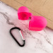 Купить Силиконовый футляр New с карабином для наушников Airpods Pro (Розовый / Barbie pink) на vchehle.ua