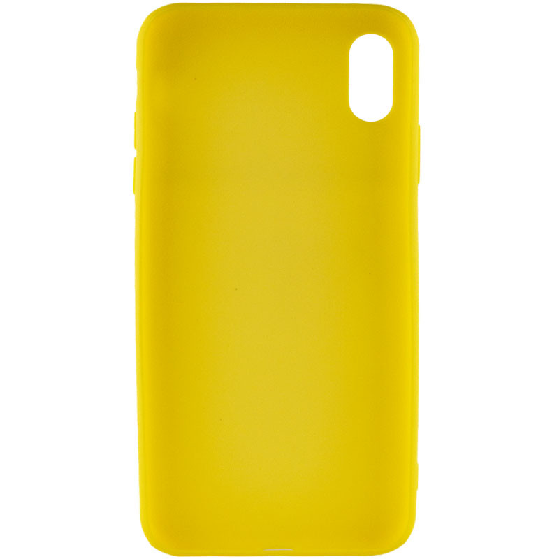 Фото Силиконовый чехол Candy для Apple iPhone XS Max (6.5") (Желтый) на vchehle.ua