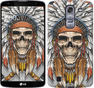 

Чехол Череп индейца для LG G Pro 2 D838 641113