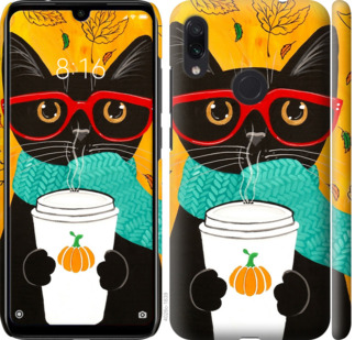 

Чехол Осенний кот для Xiaomi Redmi Note 7 Pro 698144