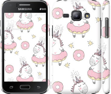

Чехол Единорожки для Samsung Galaxy J1 J100H 830136