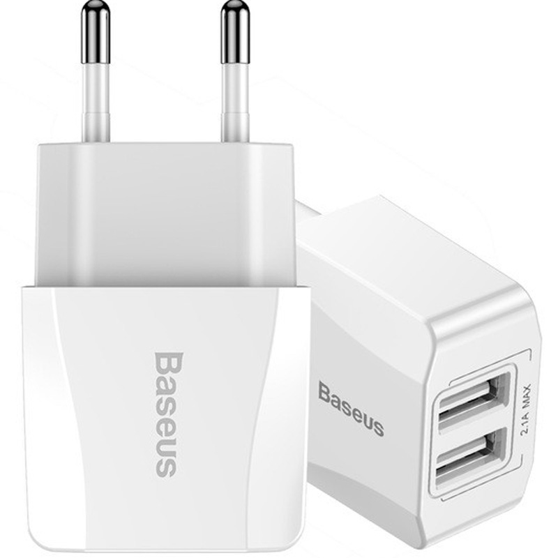 #СЗУ Baseus Mini Dual U Charger 2.1A 2USB