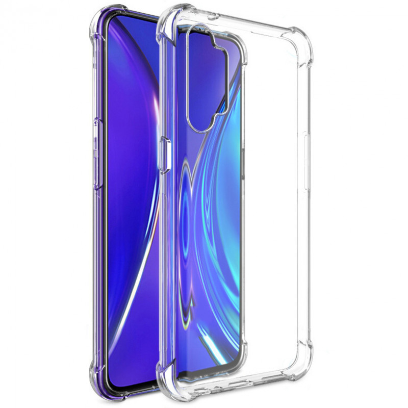 

TPU чохол GETMAN Ease з посиленими кутами на Realme XT (Прозорий / Transparent) 883940