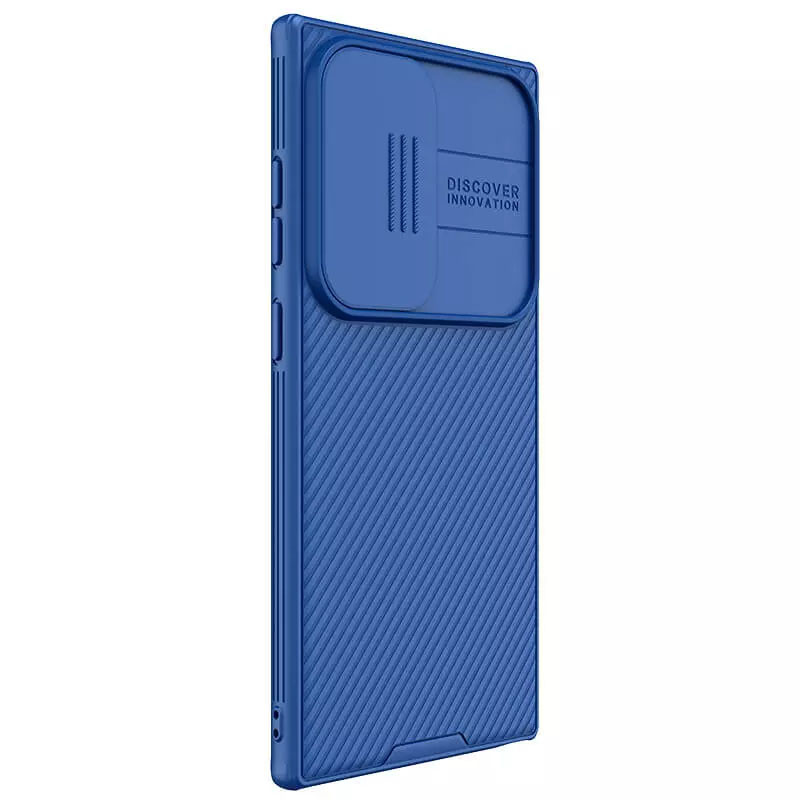 Фото Карбонова накладка Nillkin CamShield Pro на Samsung Galaxy S24 Ultra (Blue) на vchehle.ua