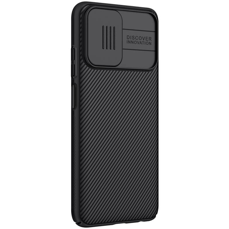 Купити Карбонова накладка Nillkin Camshield (шторка на камеру) на Xiaomi Redmi Note 10 / Note 10s (Чорний / Black) на vchehle.ua